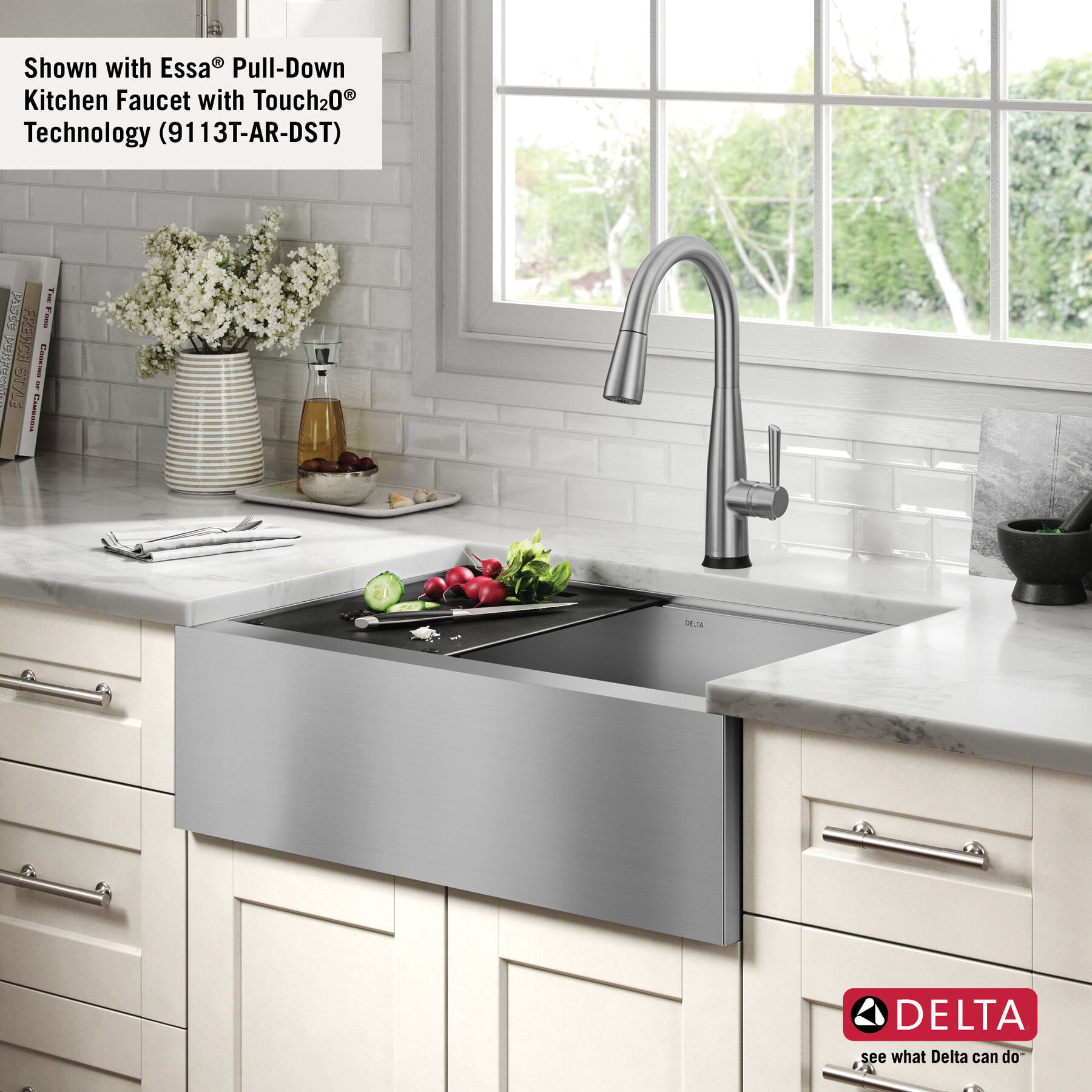 30” Workstation Undermount Single Bowl 16 Gauge Stainless Steel Farmhouse Apron Front Kitchen Sink with WorkFlow™ Ledge and Accessories, image 13